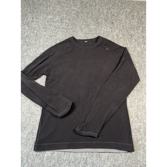Lululemon Licensed To Train Long Sleeve Black Crewneck Sweater Wicking Stretch. - Picture 2 of 6